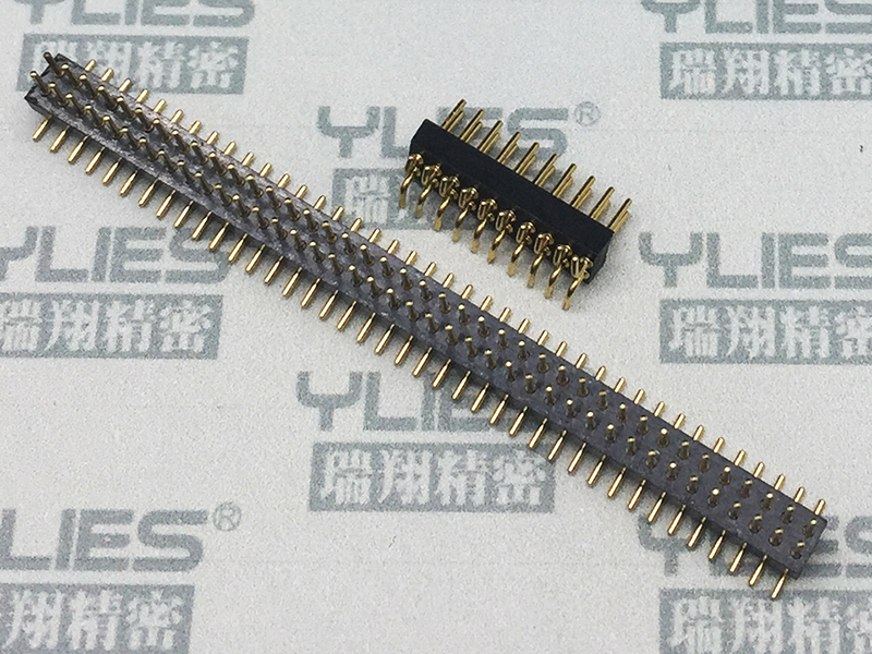 239-1.27mm 圆孔排针 SMT及带定位柱